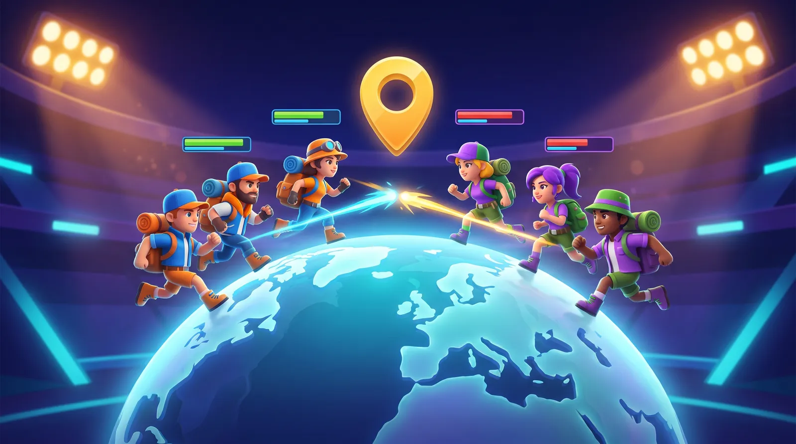 Illustration : Duels et battle royale de géographie, en français